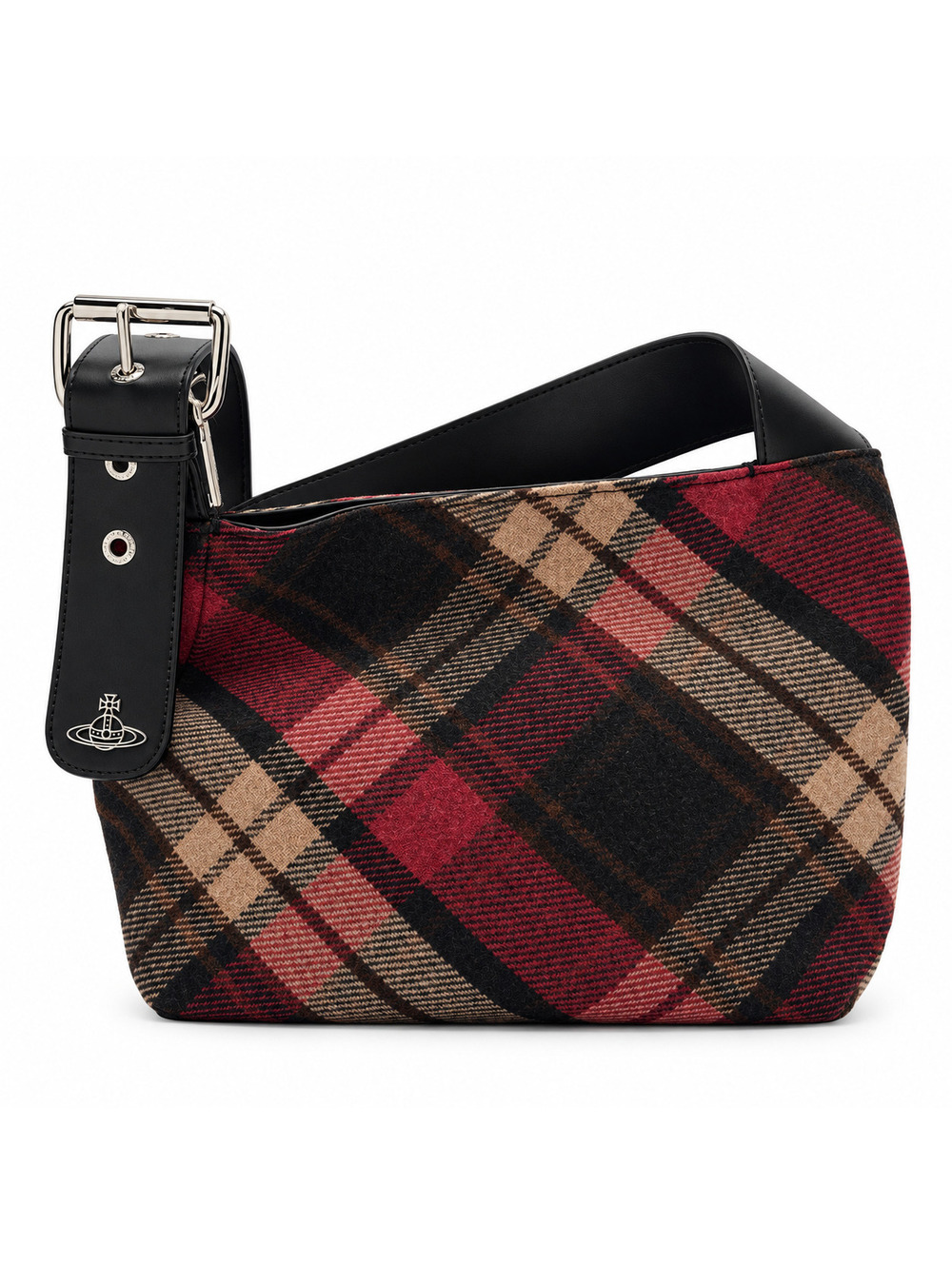 Vivienne Westwood Maxime Small Harris Tweed Tartan Crossbody Bag